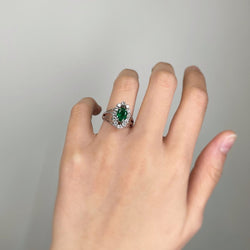 Bague - Or, Diamants & Emeraude - Castafiore