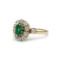 Bague - Or, diamants et émeraude - Castafiore