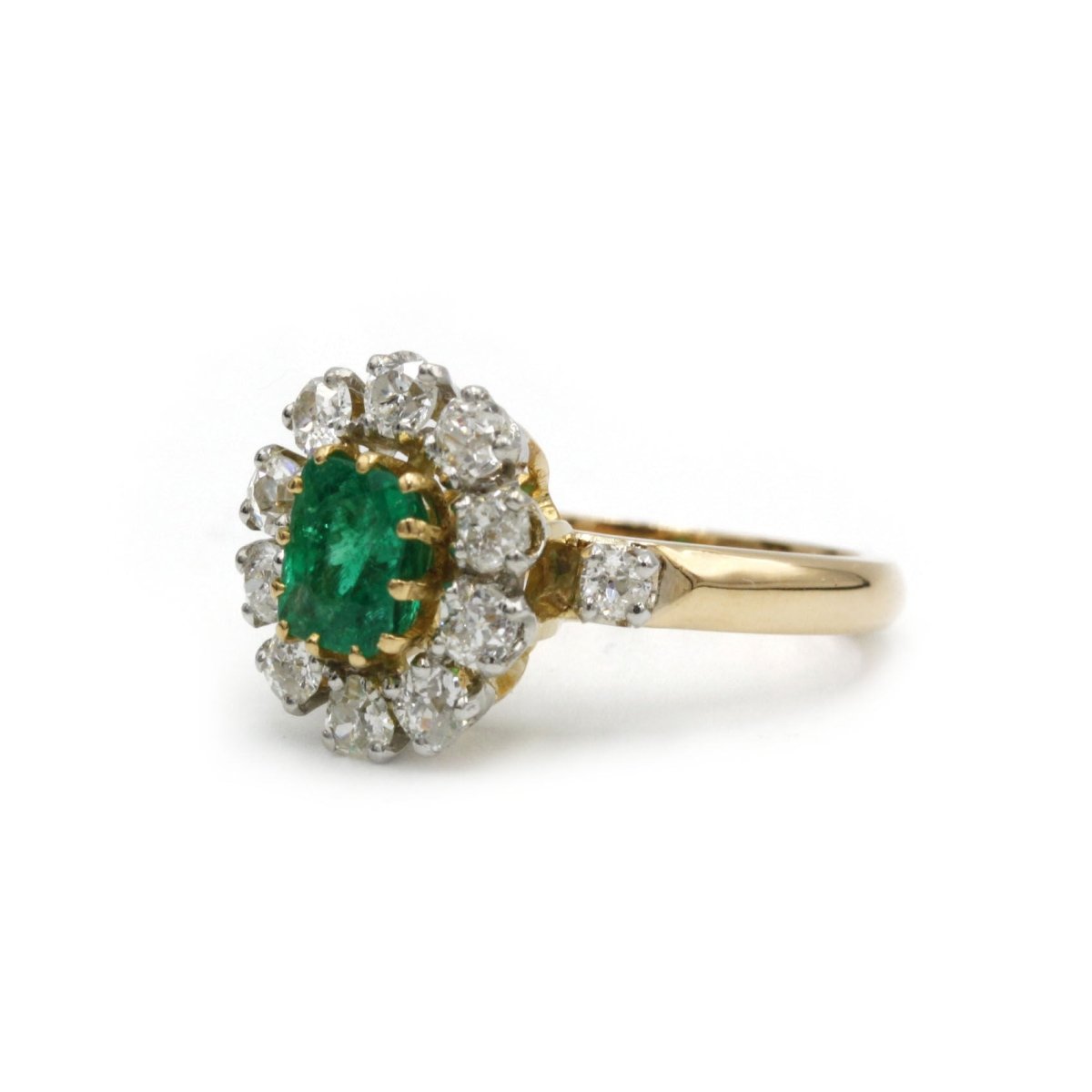 Bague - Or, diamants et émeraude - Castafiore