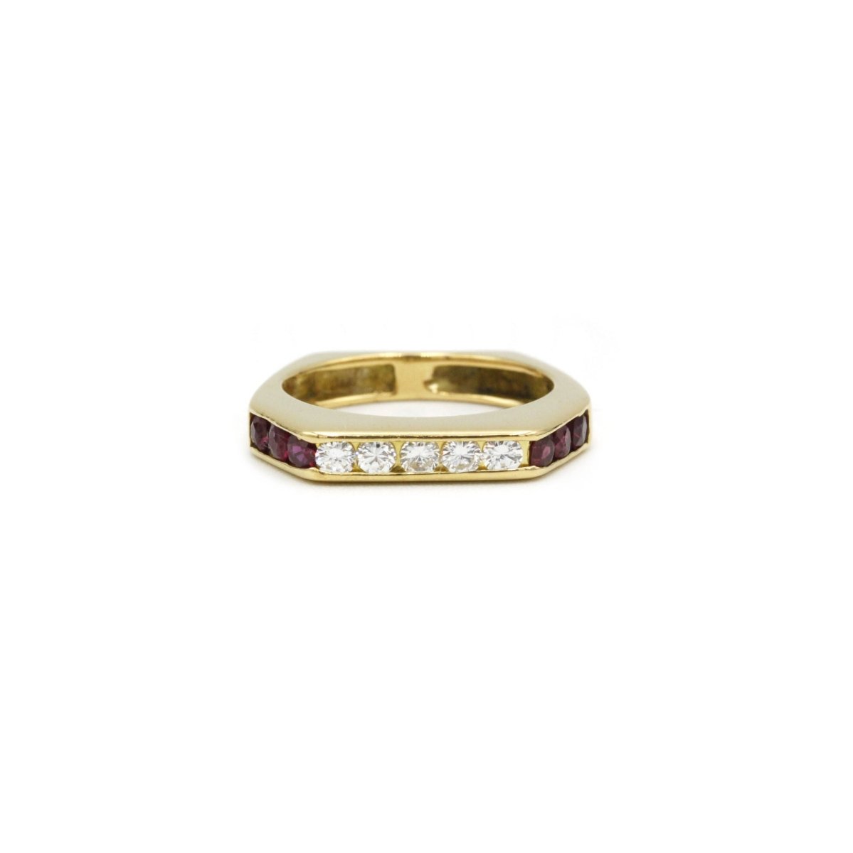 Bague - Or, Diamants et Rubis - Castafiore