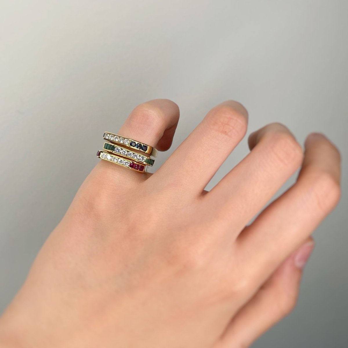 Bague - Or, Diamants et Rubis - Castafiore