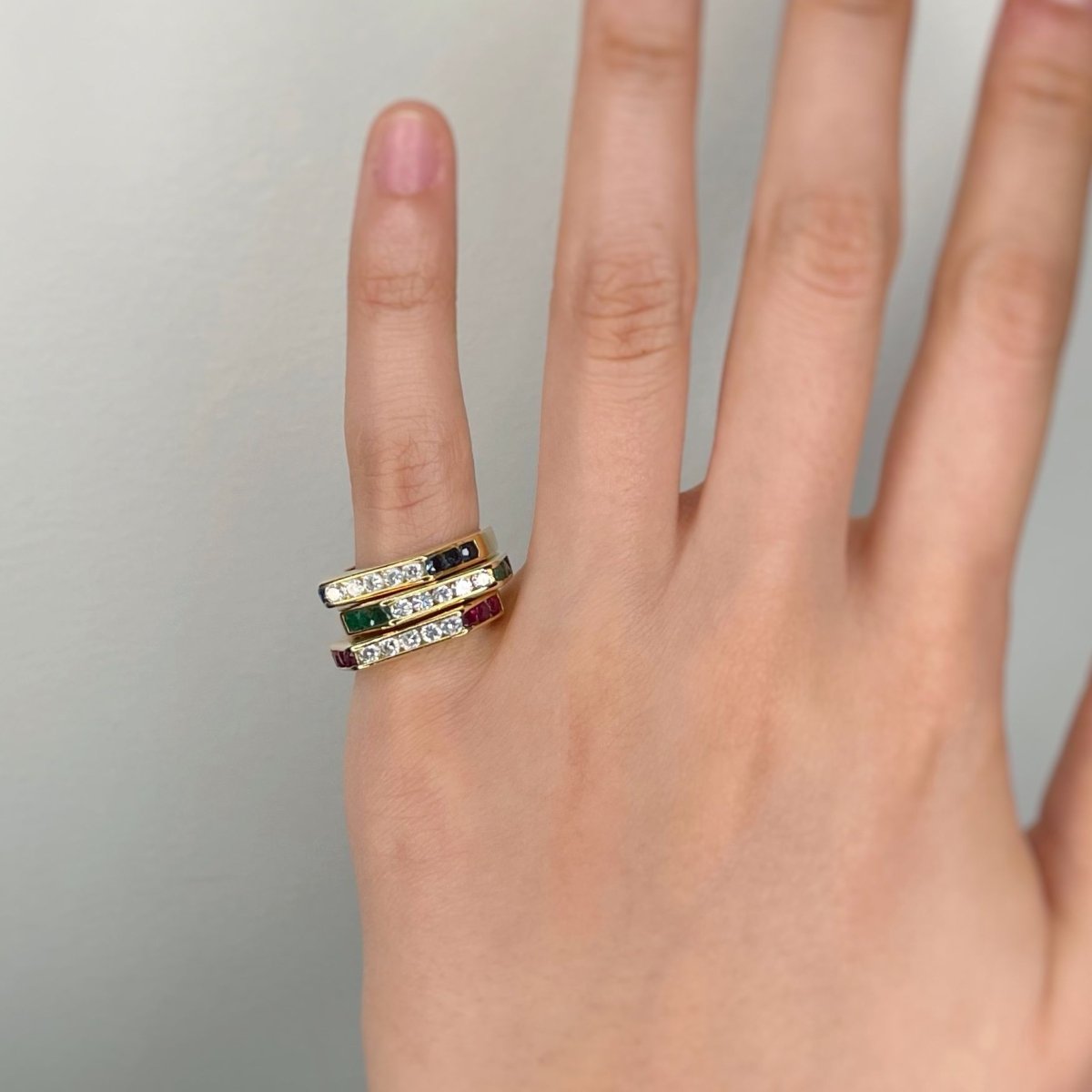 Bague - Or, Diamants et Rubis - Castafiore