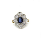 Bague Or, diamants et Saphir - Castafiore