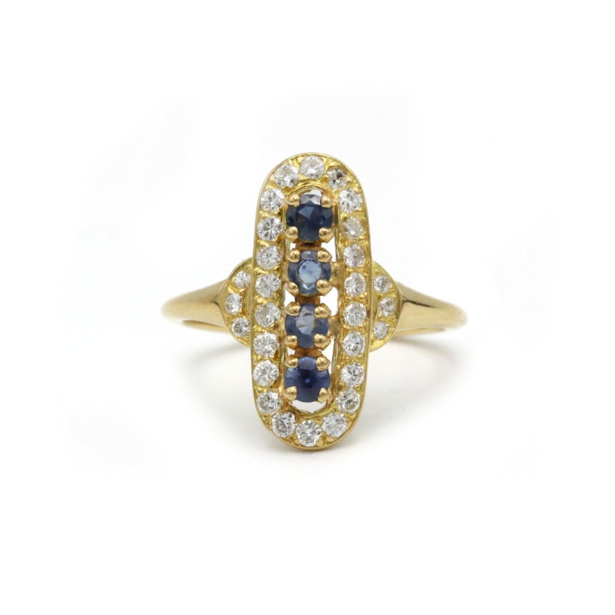 Bague - Or, diamants et saphirs - Castafiore