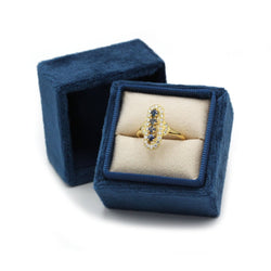 Bague - Or, diamants et saphirs - Castafiore