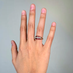 Bague - Or, Diamants & Rubis - Castafiore