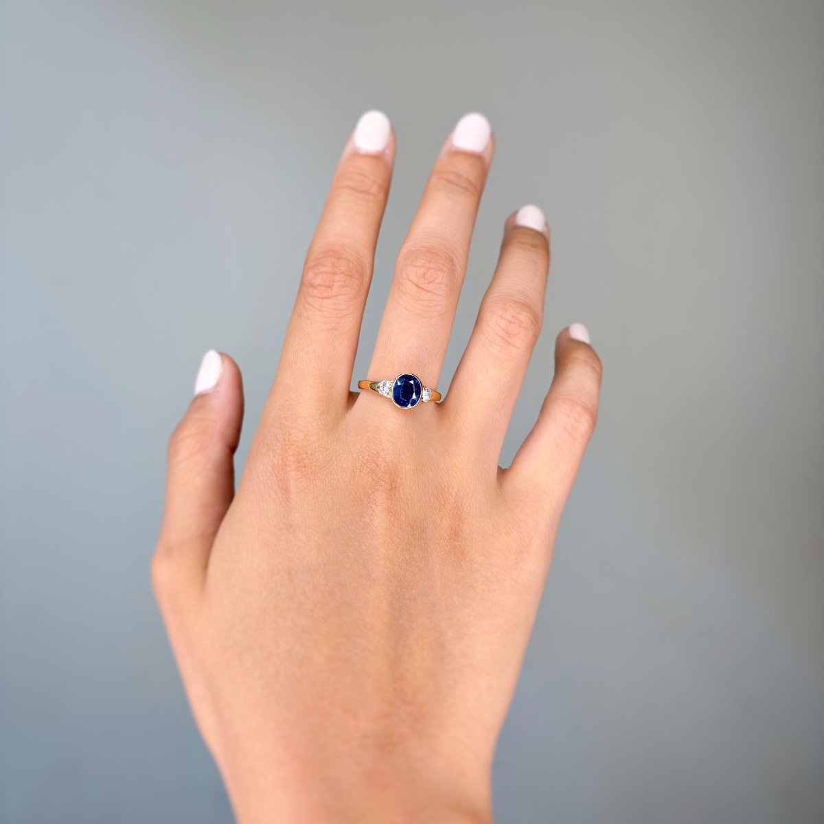 Bague - Or, Diamants & Saphir - Castafiore