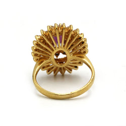Bague - Or, Diamants & Saphir rose - Castafiore