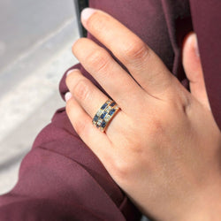 Bague - Or, Diamants & Saphirs - Castafiore