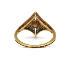 Bague - Or, Diamants, Saphirs & Perle - Castafiore