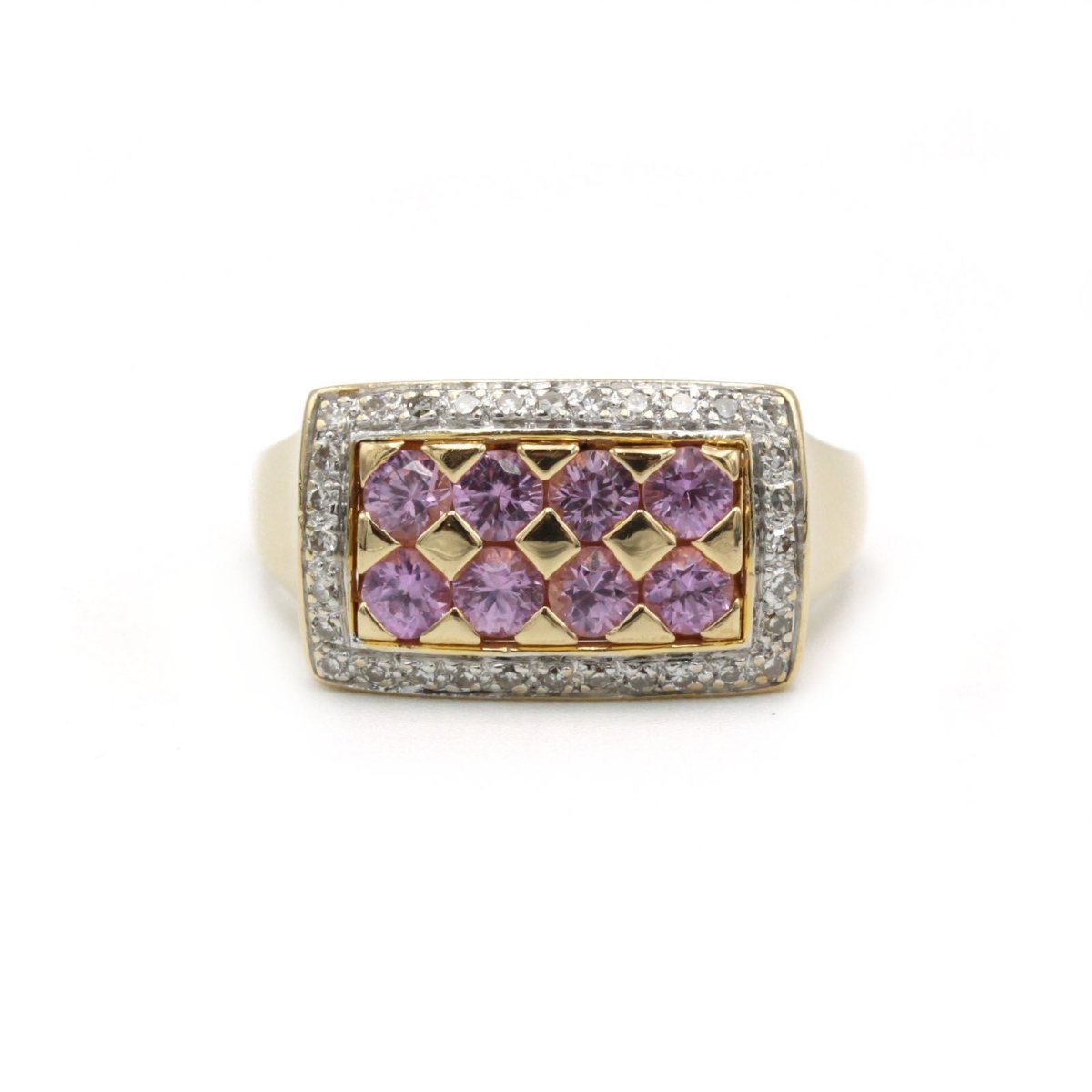 Bague - Or, Diamants & Saphirs roses - Castafiore
