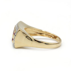 Bague - Or, Diamants & Saphirs roses - Castafiore