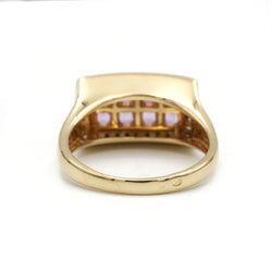 Bague - Or, Diamants & Saphirs roses - Castafiore