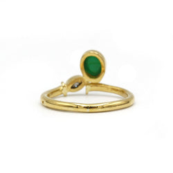 Bague - Or, Emeraude & Diamant - Castafiore