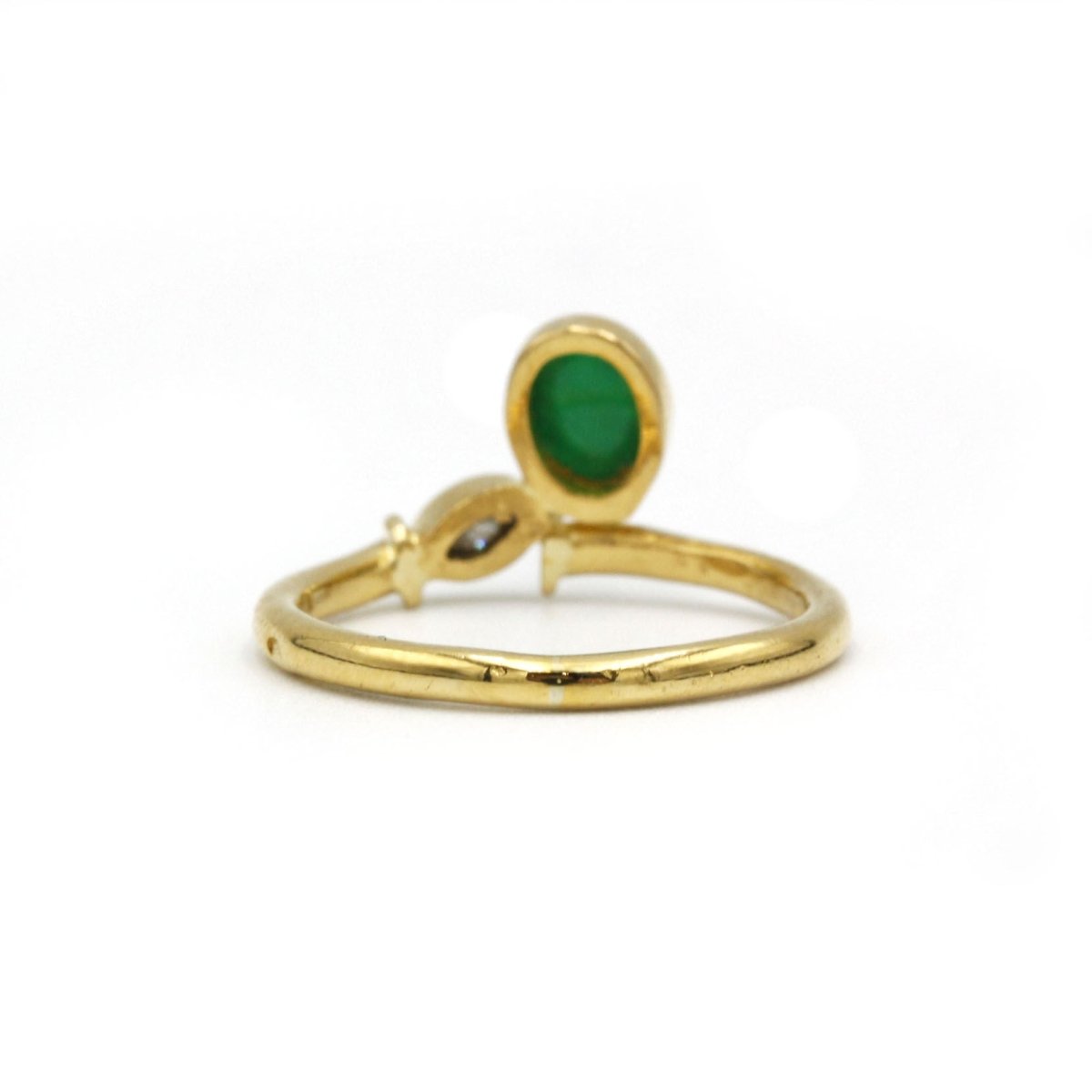 Bague - Or, Emeraude & Diamant - Castafiore