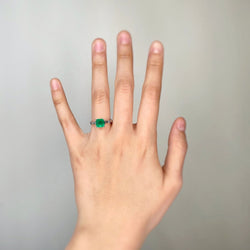 Bague - Or, émeraude & diamants - Castafiore