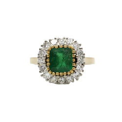 Bague - Or, Emeraude & Diamants - Castafiore