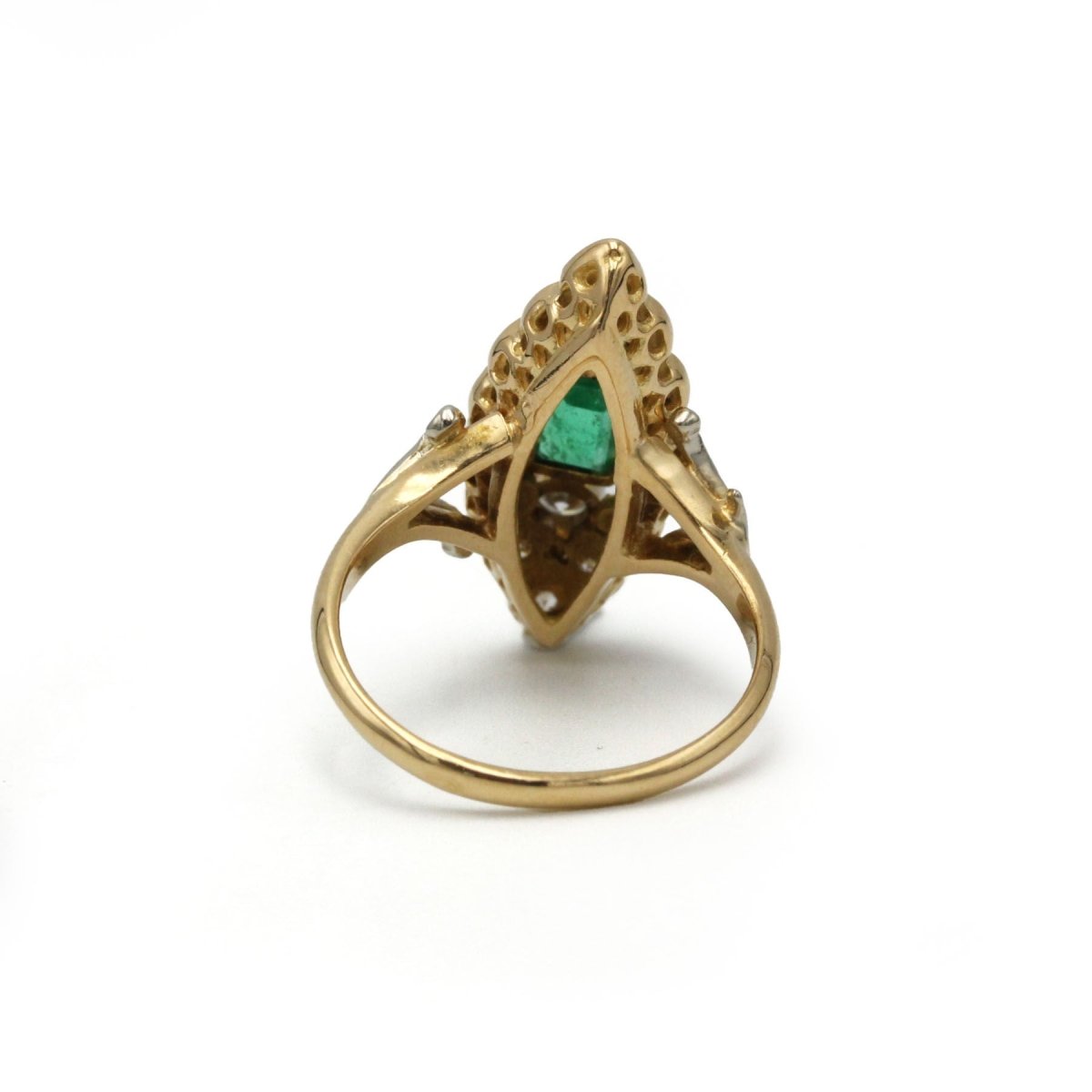 Bague - Or, Emeraude et Diamants - Castafiore