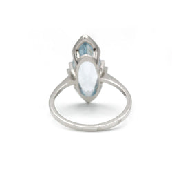 Bague - Or et Aigue - Marine - Castafiore