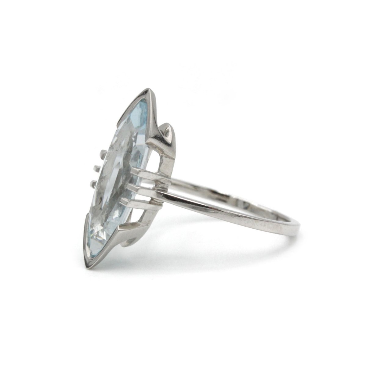 Bague - Or et Aigue - Marine - Castafiore