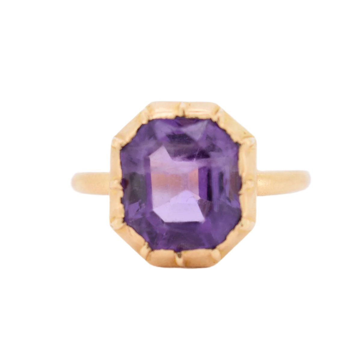 Bague Or et Amethyste Circa 1850 - Castafiore