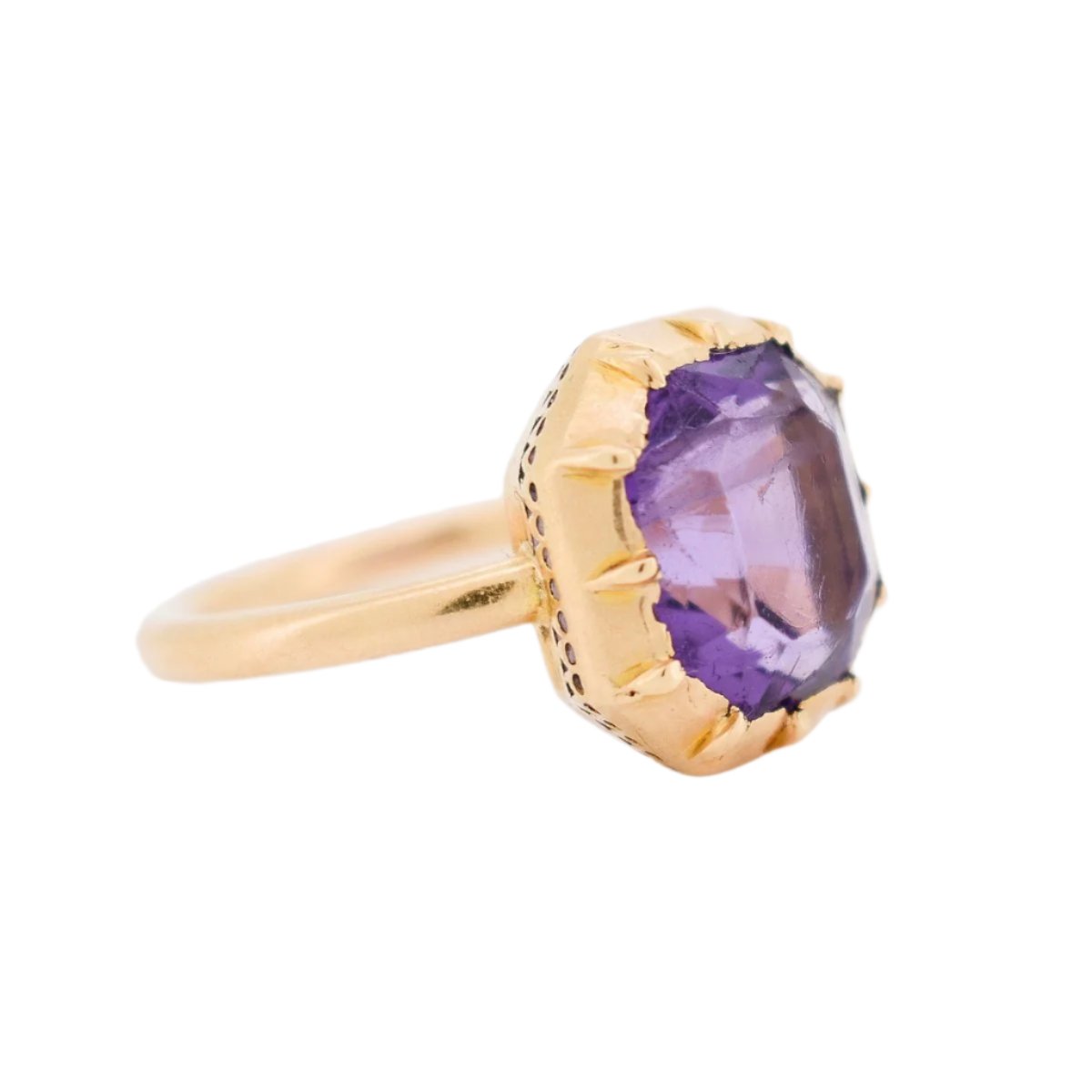 Bague Or et Amethyste Circa 1850 - Castafiore