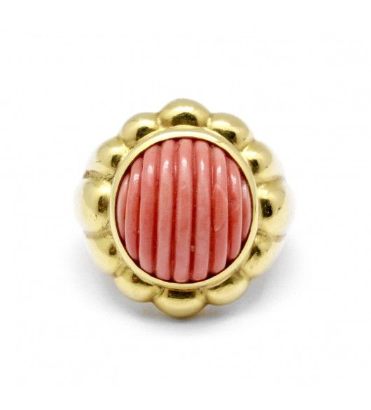 Bague - Or et corail - Castafiore