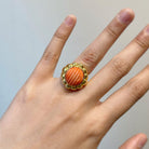 Bague - Or et corail - Castafiore