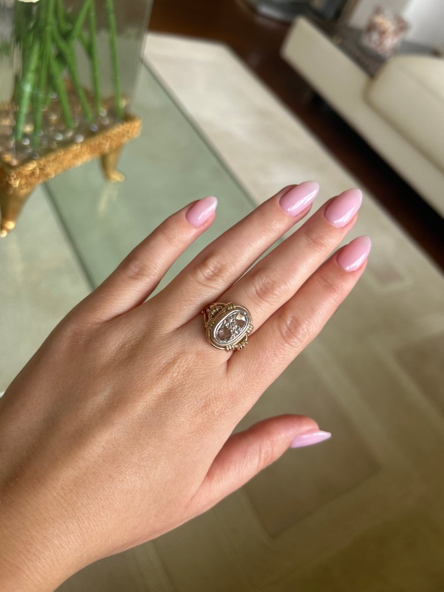 Bague - Or et diamants rose cut - Castafiore