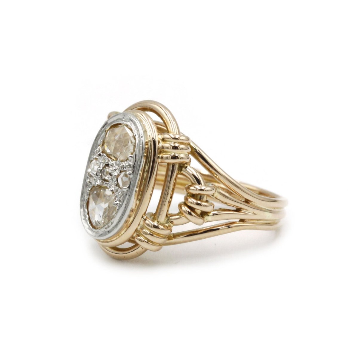 Bague - Or et diamants rose cut - Castafiore