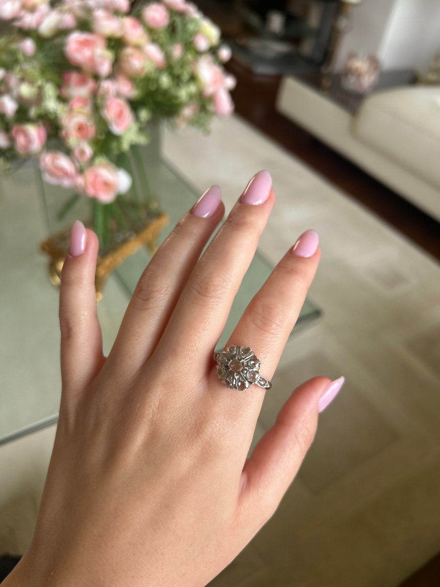 Bague - Or et diamants rose cut - Castafiore