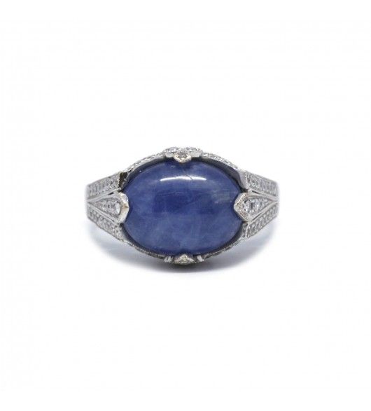 Bague - Or Et Saphir - Castafiore