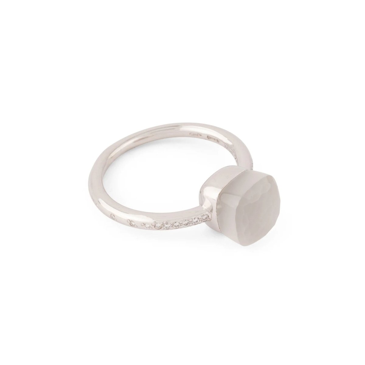 Bague or gris de la maison Pomellato,modèle Nudo - Castafiore