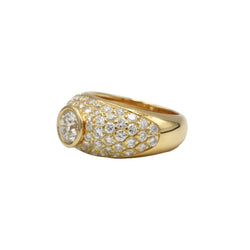 Bague or jaune 750, diamants 2.50 carats - Castafiore