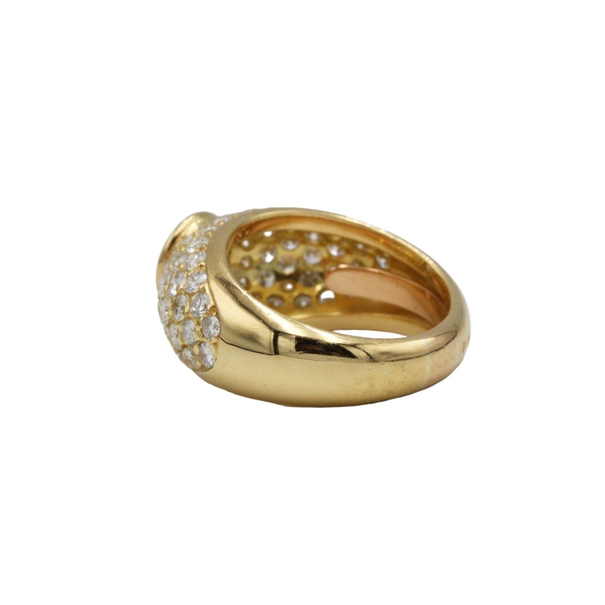 Bague or jaune 750, diamants 2.50 carats - Castafiore