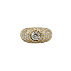 Bague or jaune 750, diamants 2.50 carats - Castafiore