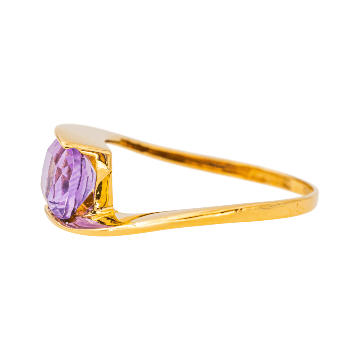 Bague Or jaune Améthyste - Castafiore