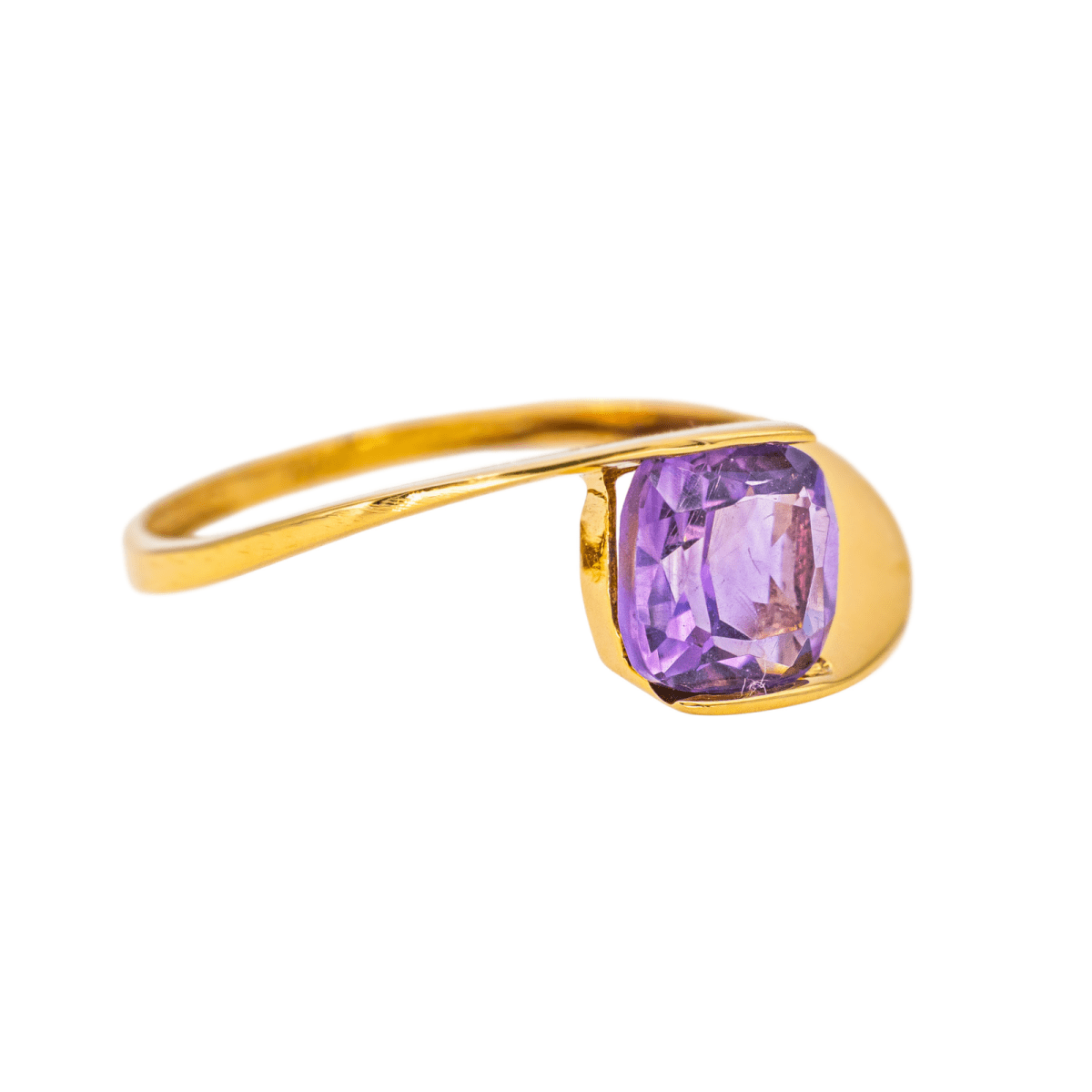 Bague Or jaune Améthyste - Castafiore