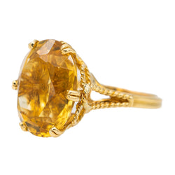 Bague Or jaune Citrine - Castafiore