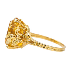 Bague Or jaune Citrine - Castafiore