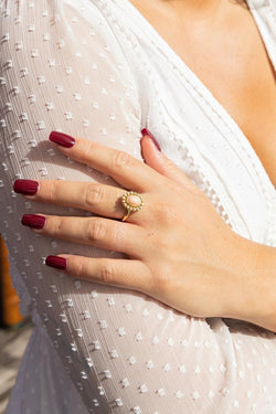 Bague Or jaune Corail - Castafiore