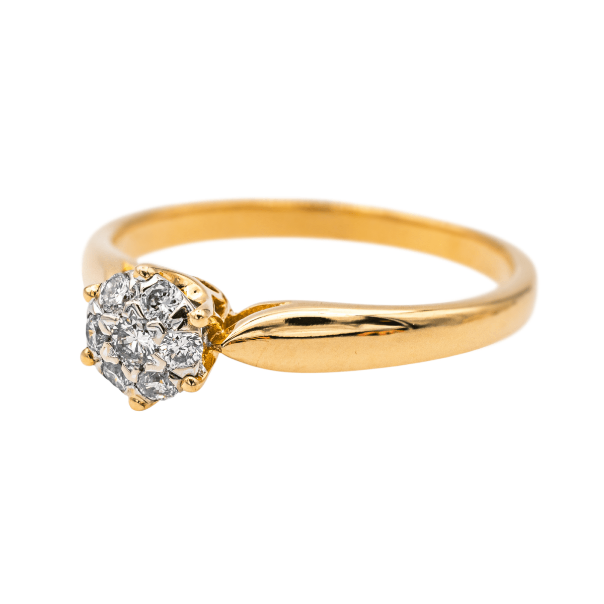 Bague Or jaune Diamant - Castafiore