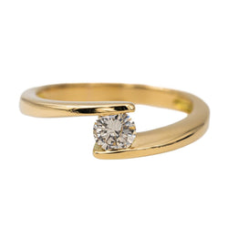 Bague Or jaune Diamant - Castafiore