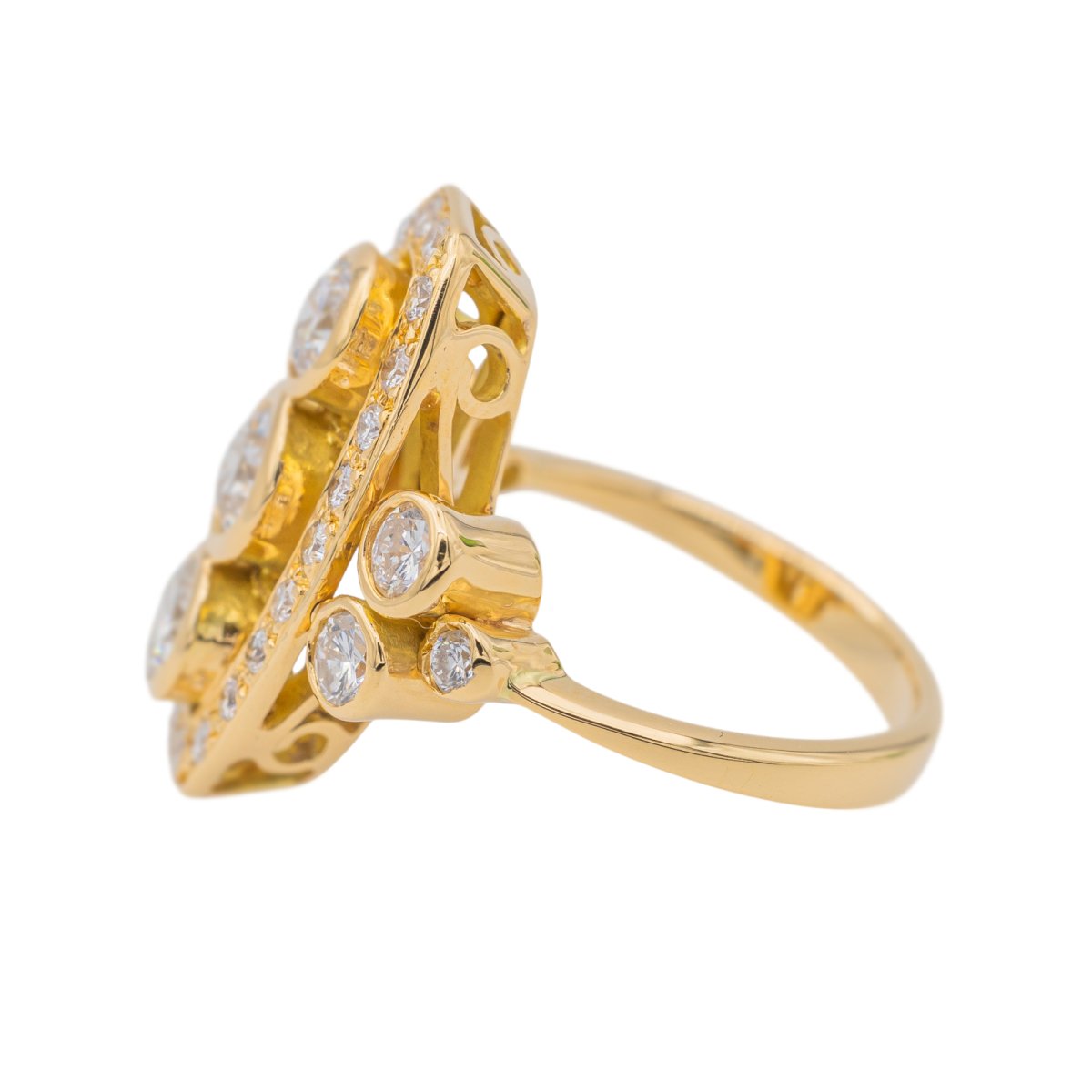 Bague Or jaune Diamant - Castafiore