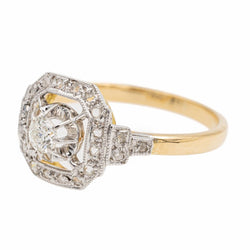 Bague Or jaune Diamant - Castafiore