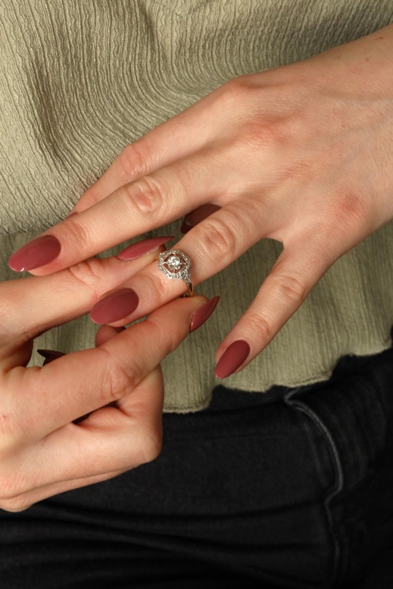 Bague Or jaune Diamant - Castafiore