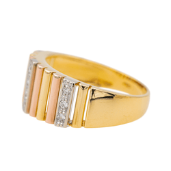 Bague Or jaune Diamant - Castafiore
