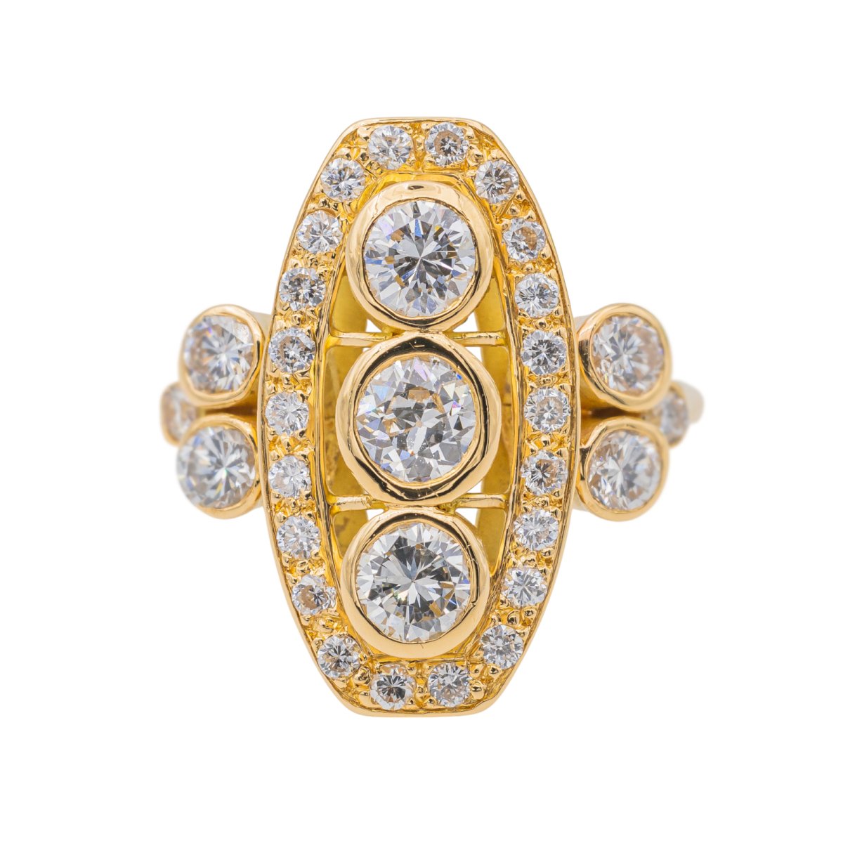 Bague Or jaune Diamant - Castafiore