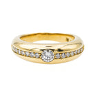 Bague Or jaune Diamant - Castafiore