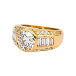 Bague Or jaune Diamant - Castafiore